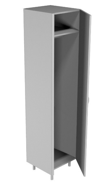Шкаф для одного газового баллона НВ-400 ШБ (400*460*1820)