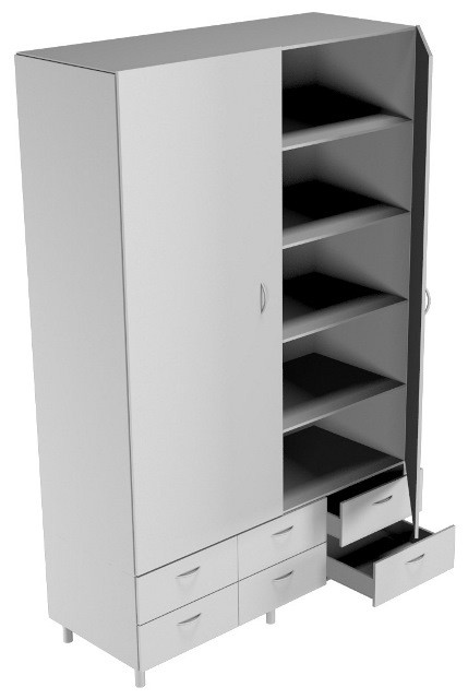 Шкаф для приборов большой НВ-1200 ШПр (1200*460*1820)